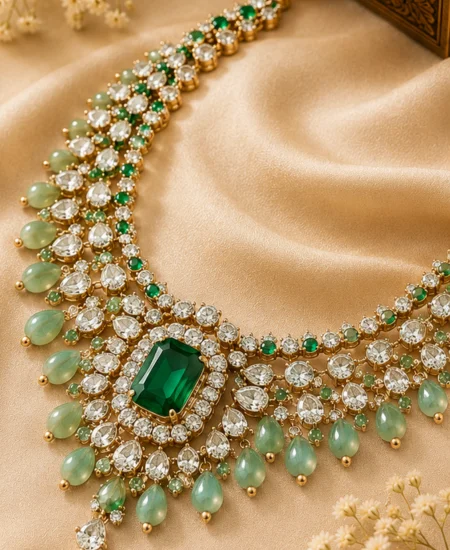 Mint Luxe Statement Necklace