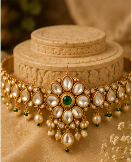 Sheesh Mahal Polki Waistbelt