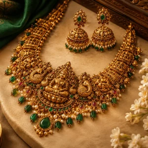 Lakshmi Temple Necklace Set